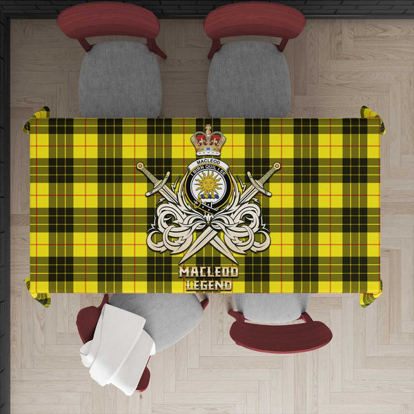 A collage showcasing tartan tablecloths in various colors and patterns, including red, yellow, blue, and green. 