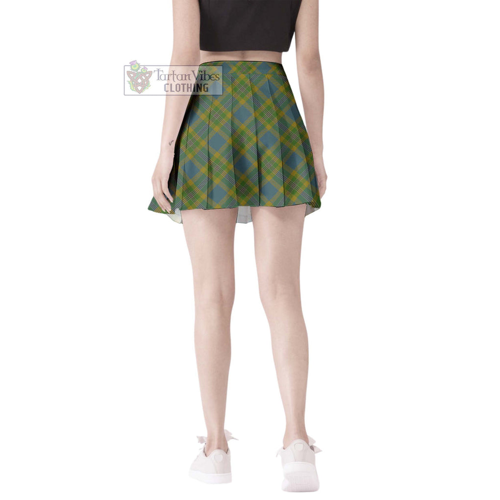Sanday Tartan Women's Plated Mini Skirt Cross Style - Tartan Vibes Clothing