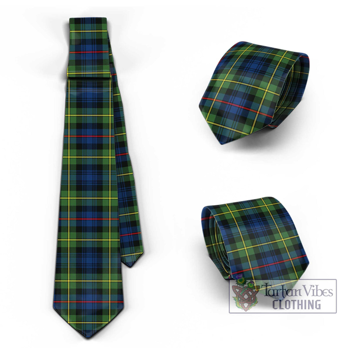 Baillie (Bailey) Tartan Classic Necktie Necktie One Size - Tartan Vibes Clothing