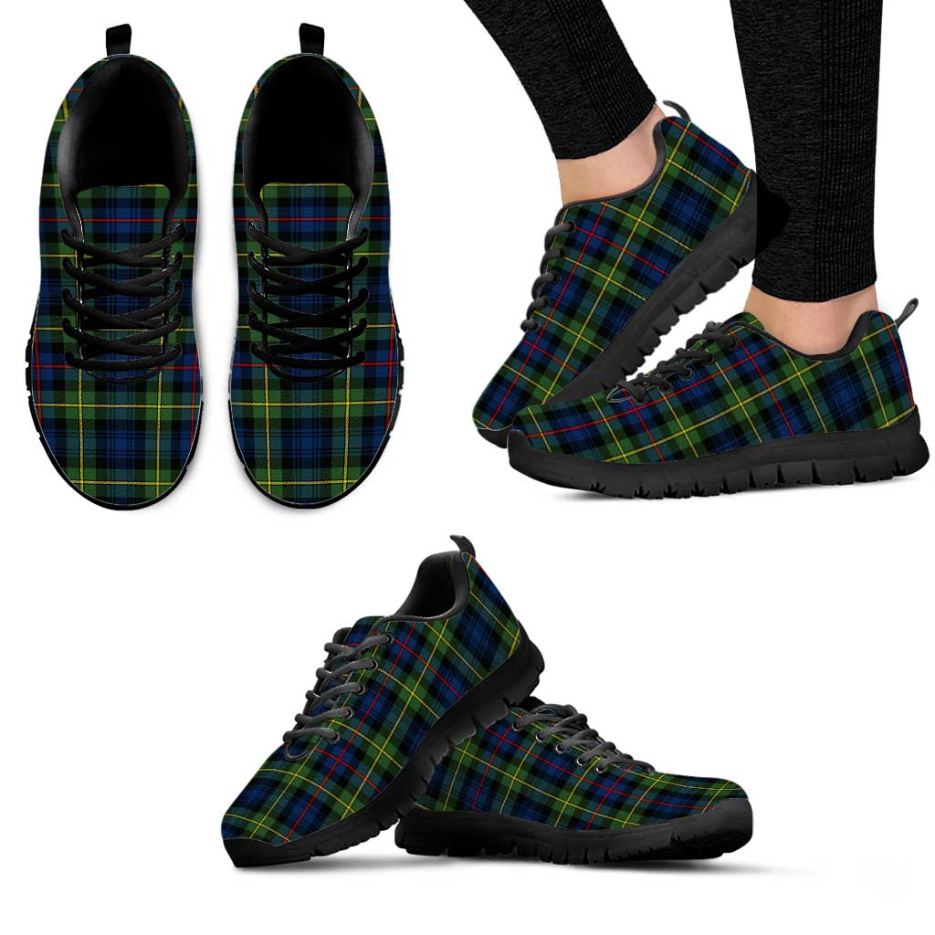 Baillie (Bailey) Tartan Sneakers Black - Tartan Vibes Clothing