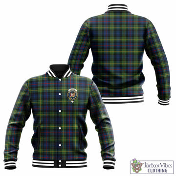Baillie (Bailey) Tartan Baseball Jacket with Family Crest Unisex - Tartan Vibes Clothing