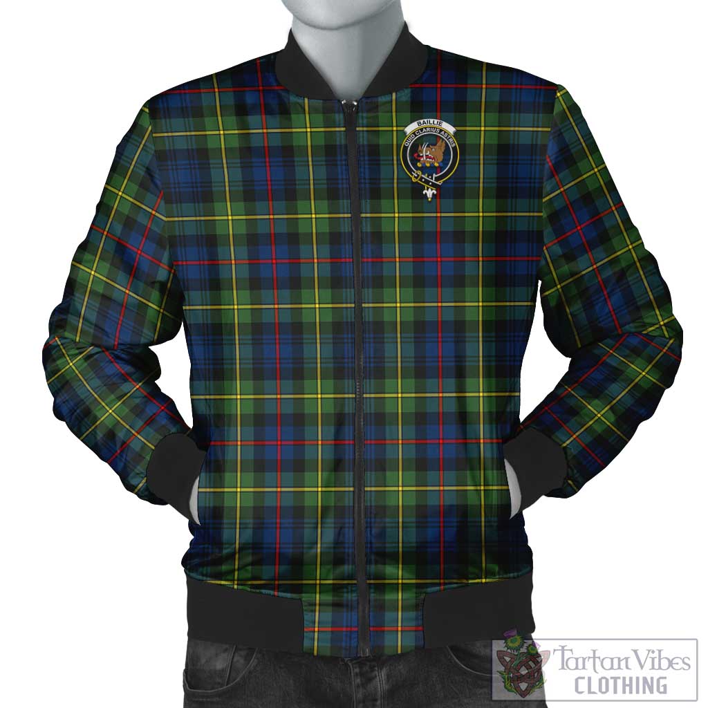 Baillie (Bailey) Tartan Bomber Jacket with Family Crest - Tartan Vibes Clothing