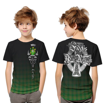 (Customer's Request) Malone Irish Clan Kid T-Shirt with Coat of Arms Erin Go Bragh Celtic Inspired Youth XL Size14 - Tartan Vibes Clothing