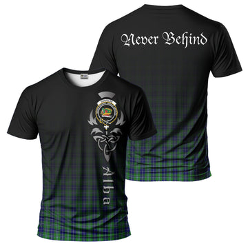 (Customer's Request) Douglas Tartan T-Shirt Featuring Alba Gu Brath Family Crest Celtic Inspired Kid's Shirt - Tartan Vibes Clothing