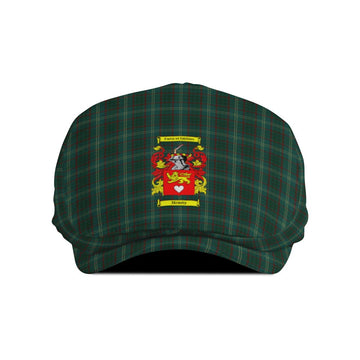 Hearty Coat of Arms Argmagh Tartan Flat Cap, Tartan Jeff Cap Jeff Hat - Tartan Vibes Clothing