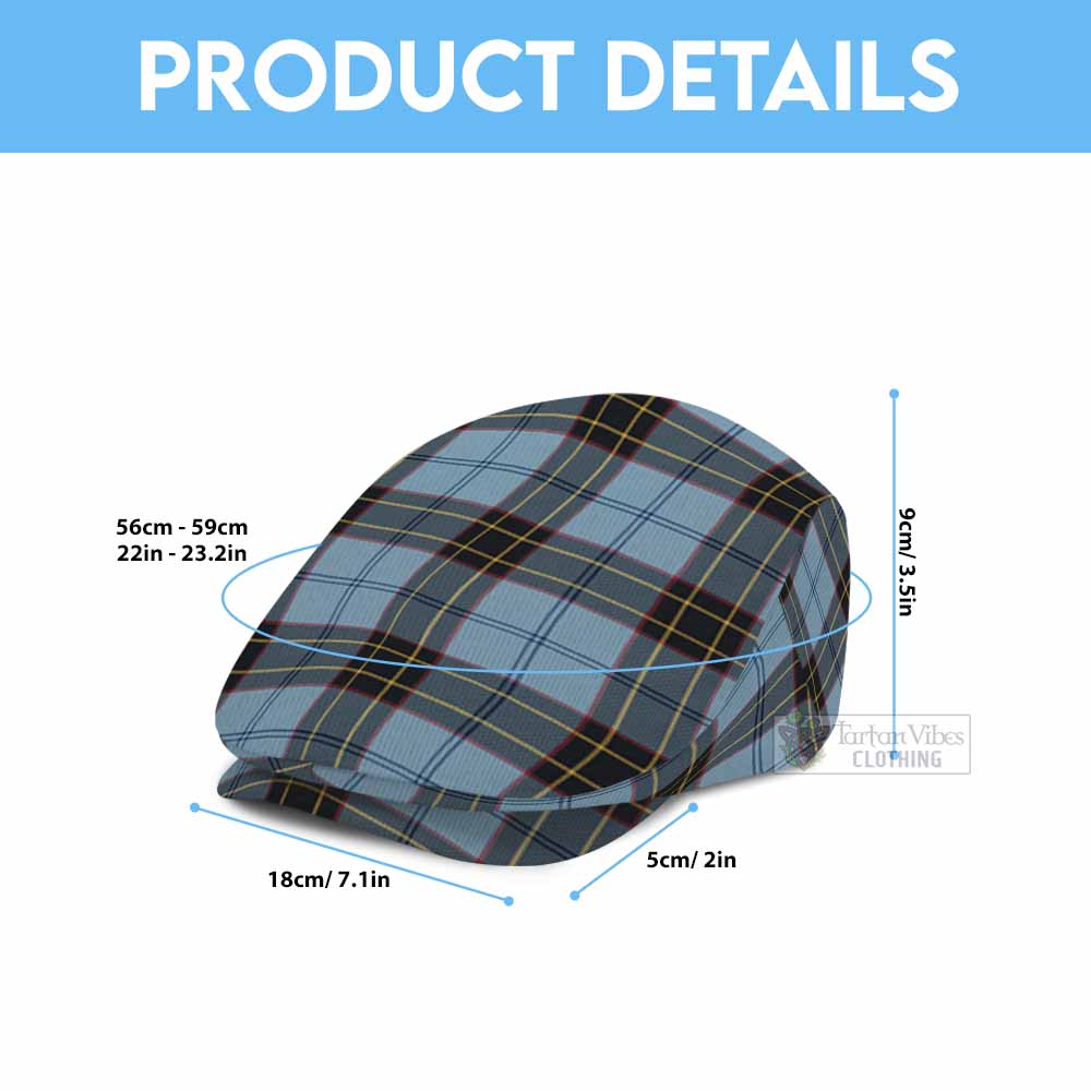 Leatherneck Tartan Jeff Cap, Tartan Flat Cap - Tartan Vibes Clothing