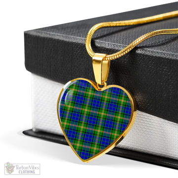 Maitland Tartan Heart Necklace Luxury Necklace (Gold) No - Tartan Vibes Clothing