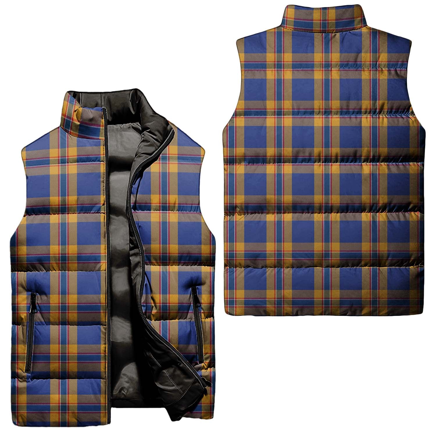 McCann Tartan Sleeveless Puffer Jacket - Tartan Vibes Clothing