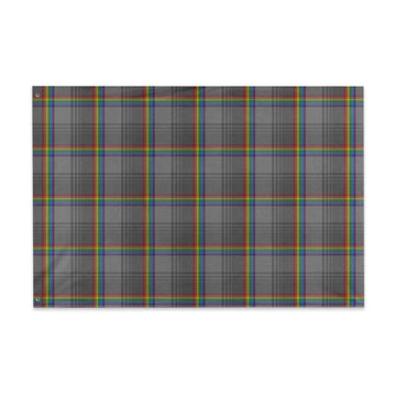 Out & Proud (LGBTQIA+) Tartan House Flag House Flag - Tartan Vibes Clothing