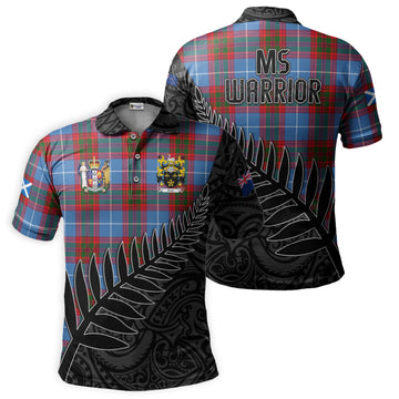 (Customer's Request) Edinbugh Tartan Polos with Best Coat of Arms New Zealand Silver Fern Style Kid - Tartan Vibes Clothing