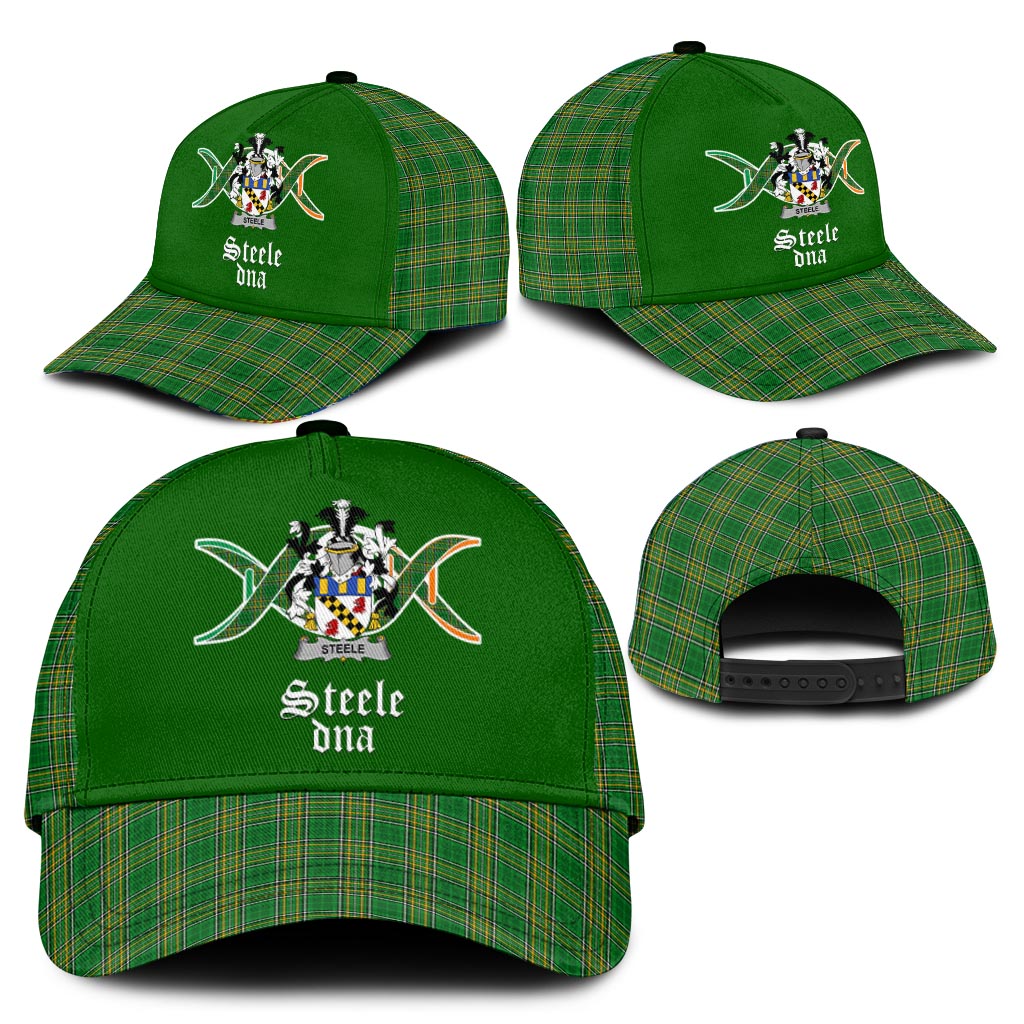 Steele Coat of Arms DNA Irish Tartan Classic Baseball Cap - Tartan Vibes Clothing