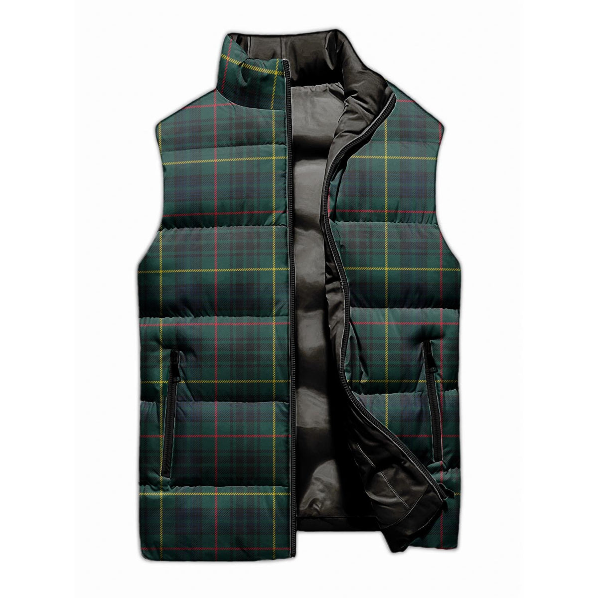 Stewart Hunting Modern Tartan Sleeveless Puffer Jacket Unisex - Tartan Vibes Clothing