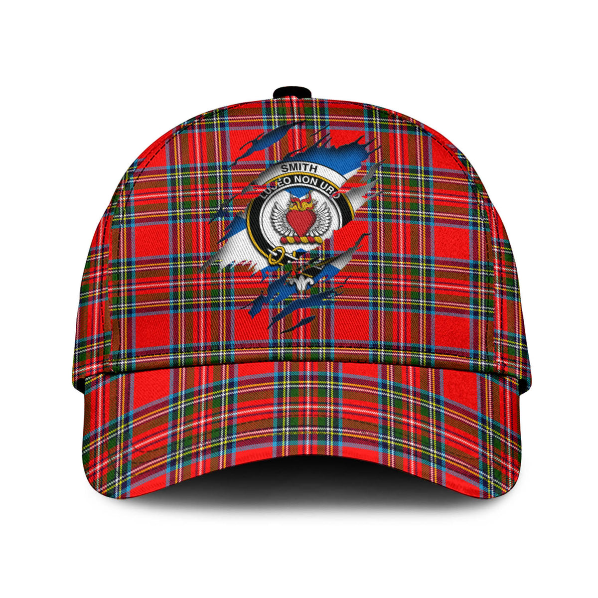 (Customer's Request) Stewart (Stuart) Tartan Classic Baseball Cap with Smith Family Crest In Me Style Classic Cap Universal Fit - Tartan Vibes Clothing