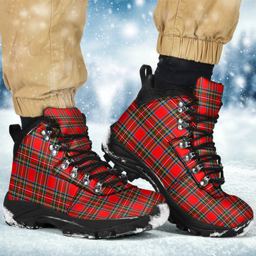Stewart (Stuart) Tartan Alpine Boots Men's Boots - Tartan Vibes Clothing