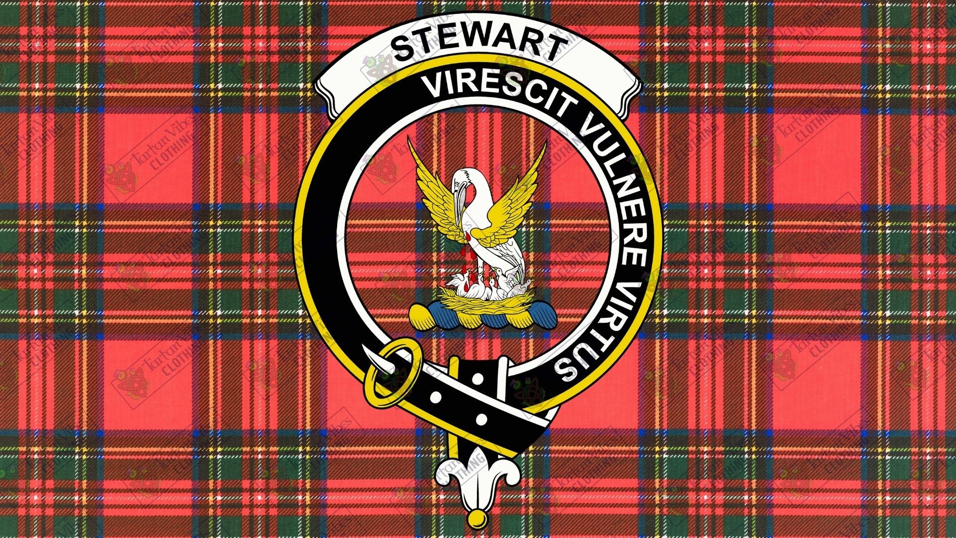 Clan Stewart Crest and Tartan