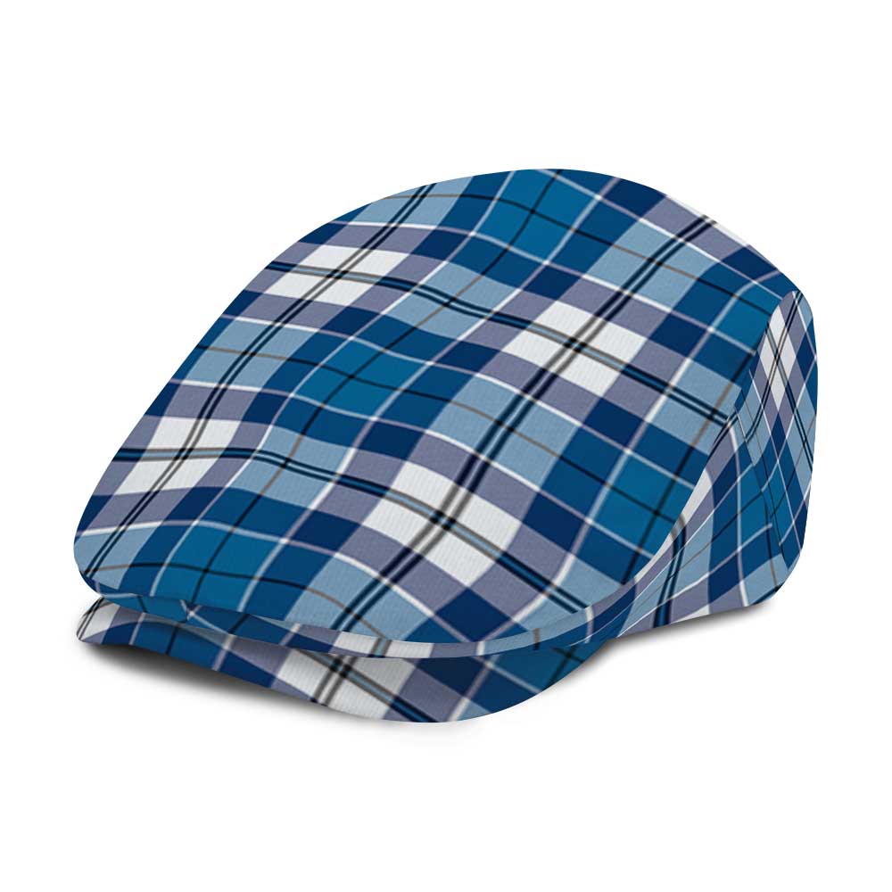 Strathclyde District Tartan Jeff Cap, Tartan Flat Cap - Tartan Vibes Clothing