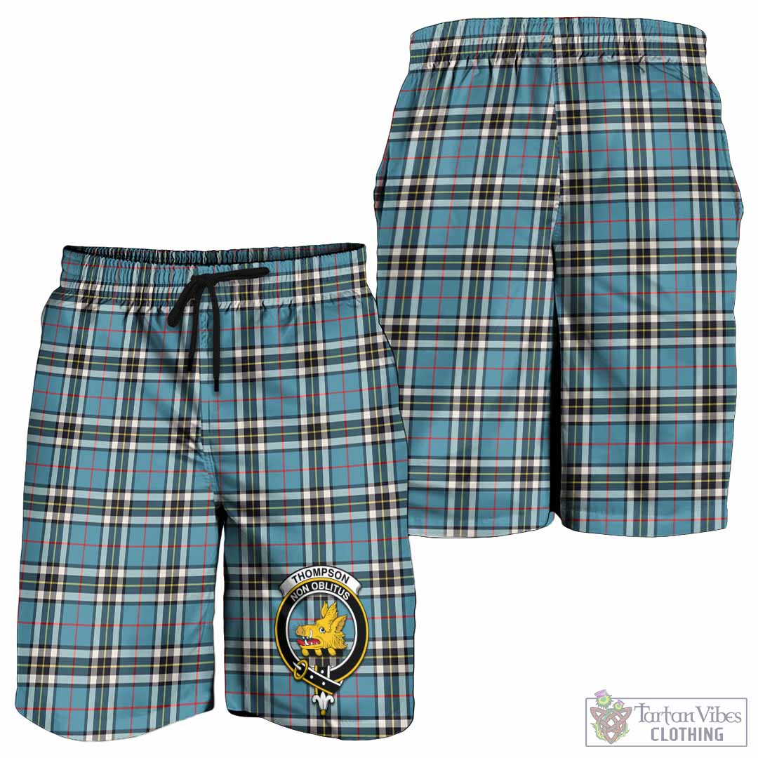Thompson (Thomson) Tartan Mens Shorts with Family Crest - Tartan Vibes Clothing
