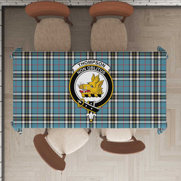 Thompson (Thomson) Tartan Tablecloth with Family Crest - Tartan Vibes Clothing