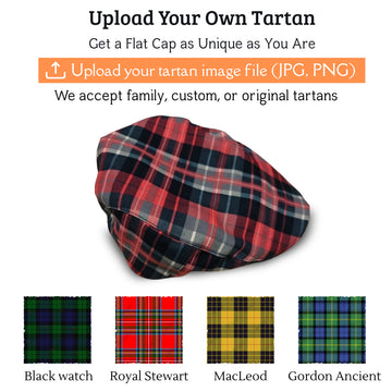 (Designed by You) Custom Tartan Flat Cap, Jeff Cap - Tartan Vibes Clothing