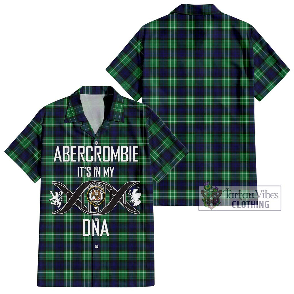 Abercrombie Tartan Short Sleeve Button Shirt with Family Crest DNA In Me Style Kid - Tartanvibesclothing Shop