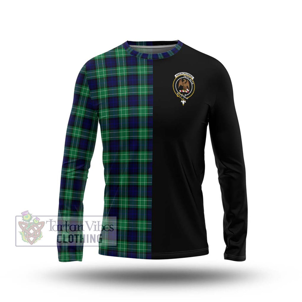 Abercrombie Tartan Long Sleeve T-Shirt with Family Crest and Half Of Me Style Unisex - Tartanvibesclothing Shop