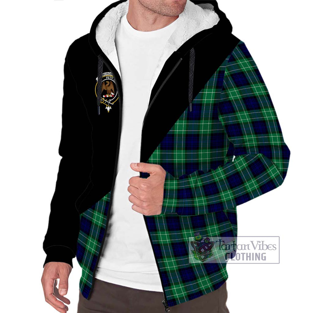 Abercrombie Tartan Sherpa Hoodie with Family Crest and Military Logo Style Unisex S - Tartanvibesclothing Shop