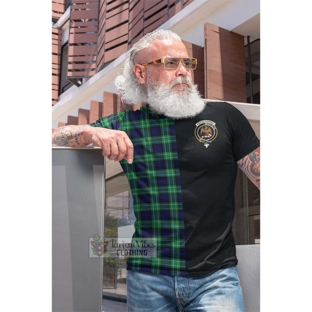 Tartan Vibes Clothing Abercrombie Tartan Cotton T-shirt with Family Crest and Half Of Me Style