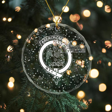 Abercrombie Clan Crest Christmas Glass Ornament