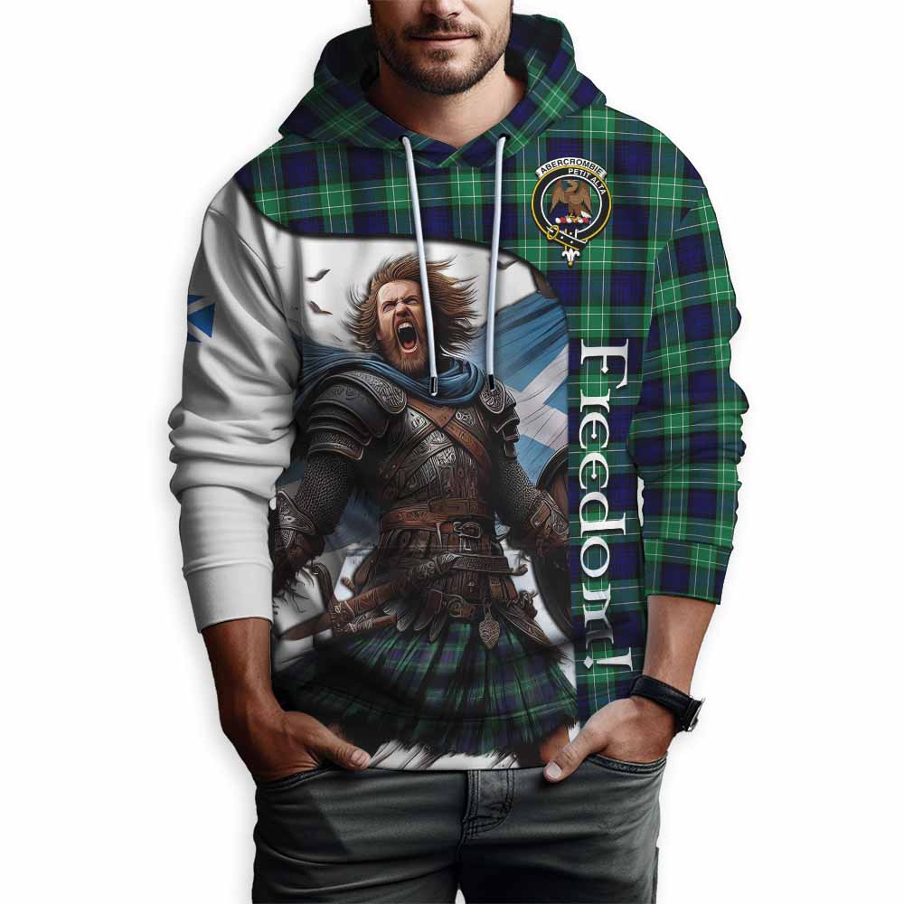 Tartan Vibes Clothing Abercrombie Crest Tartan Hoodie Inspired by the Freedom of Scottish Warrior