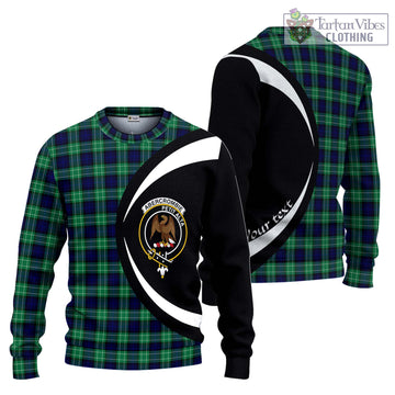 Abercrombie Tartan Ugly Sweater with Family Crest Circle Style