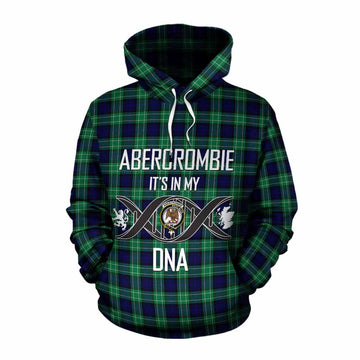 Abercrombie Tartan Cotton Hoodie with Family Crest DNA In Me Style