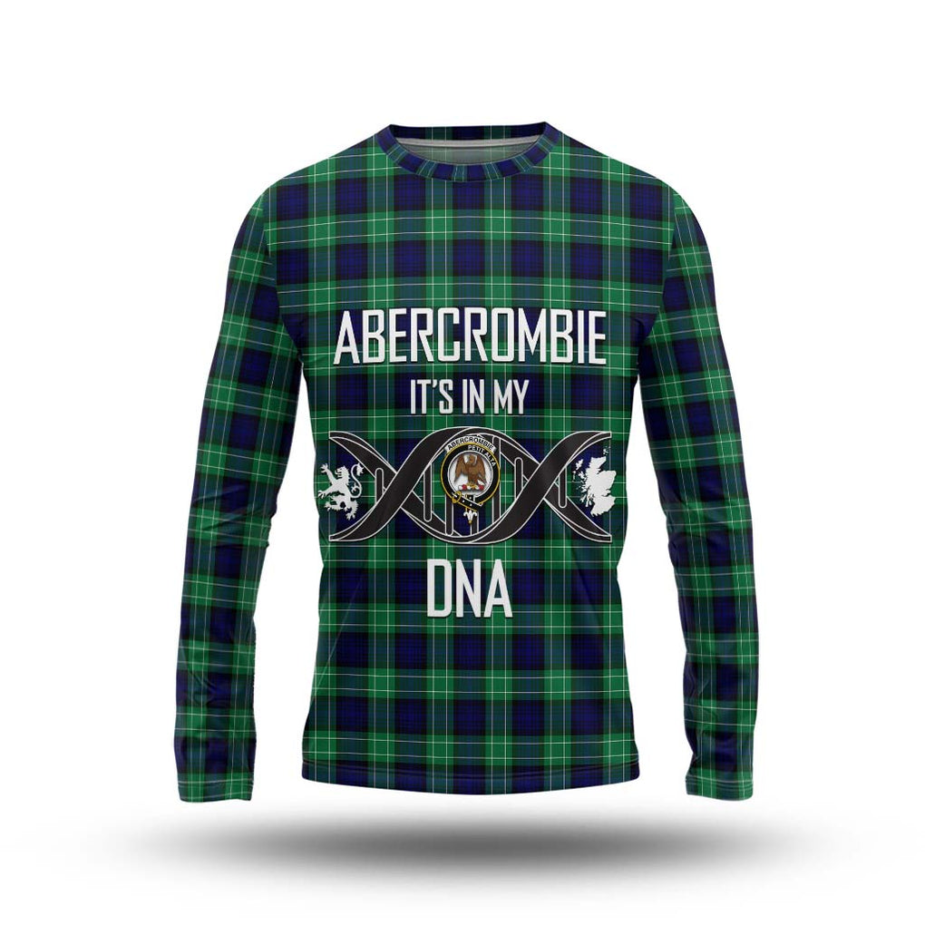 Abercrombie Tartan Long Sleeve T-Shirt with Family Crest DNA In Me Style Unisex - Tartanvibesclothing Shop