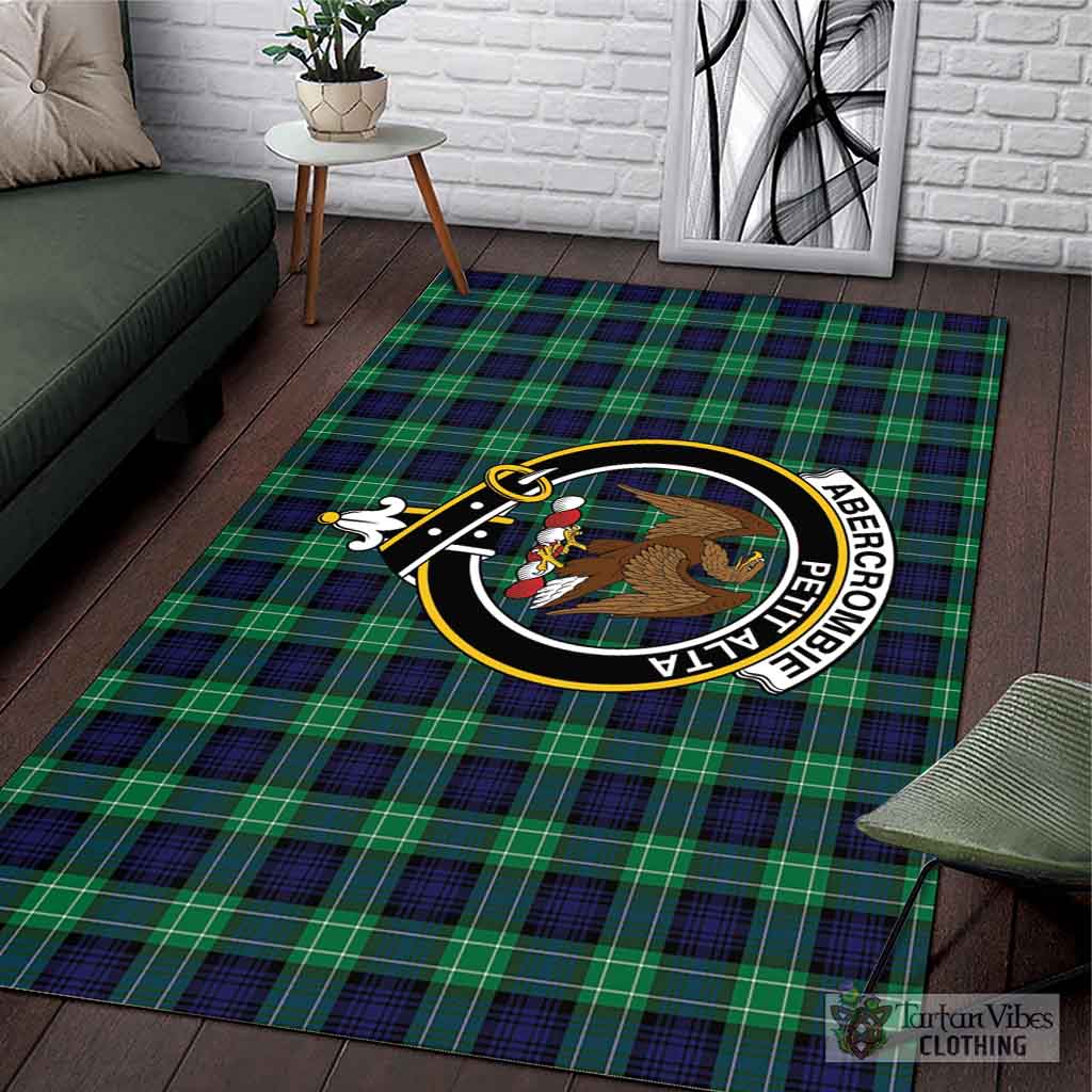 Tartan Vibes Clothing Abercrombie Tartan Area Rug with Family Crest