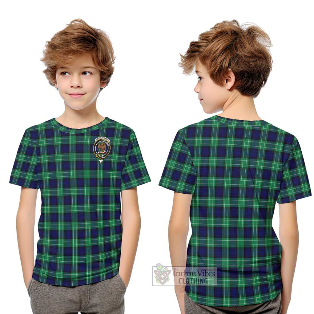 Abercrombie Tartan Kid T-Shirt with Family Crest Youth XL Size14 - Tartanvibesclothing Shop