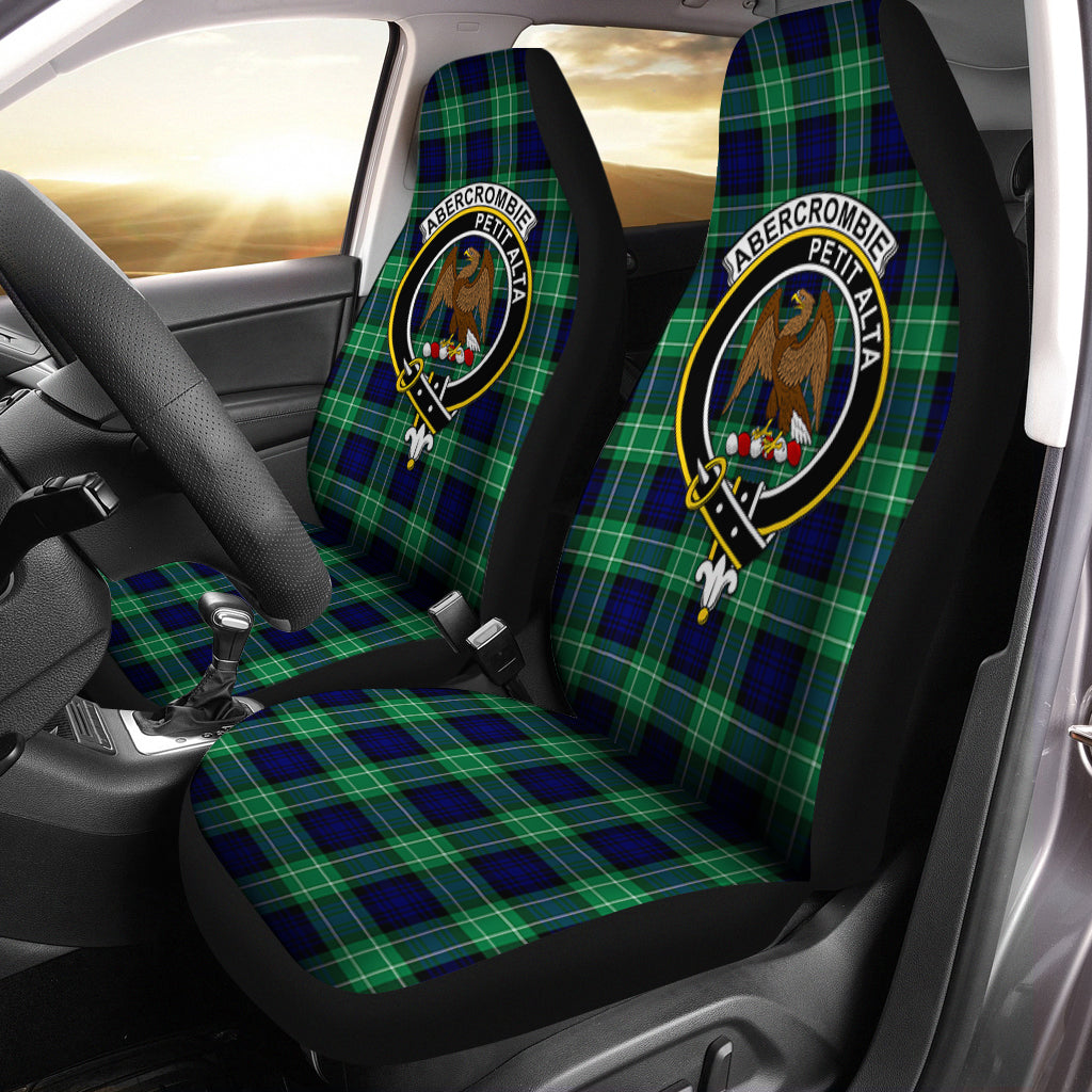 Abercrombie Tartan Car Seat Cover with Family Crest One Size - Tartanvibesclothing