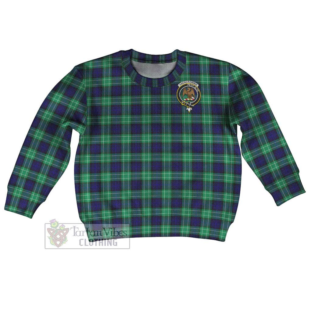 Tartan Vibes Clothing Abercrombie Tartan Kid Ugly Sweater with Family Crest