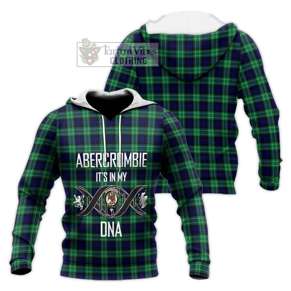 Abercrombie Tartan Knitted Hoodie with Family Crest DNA In Me Style Unisex Knitted Pullover Hoodie - Tartanvibesclothing Shop