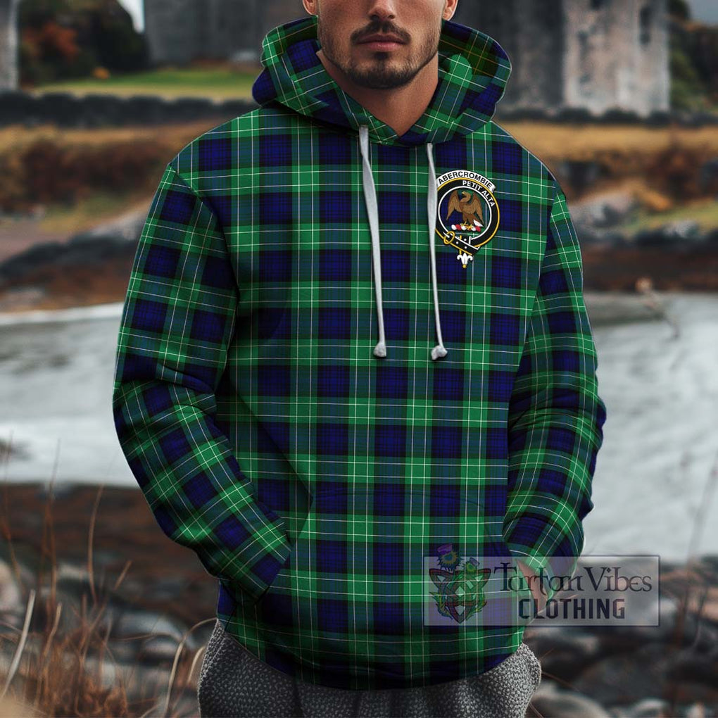 Abercrombie Tartan Cotton Hoodie with Family Crest Pullover Hoodie XS - Tartan Vibes Clothing