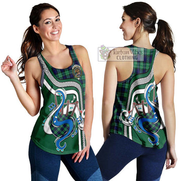 Abercrombie Tartan Women's Racerback Tanks with Epic Bagpipe Style