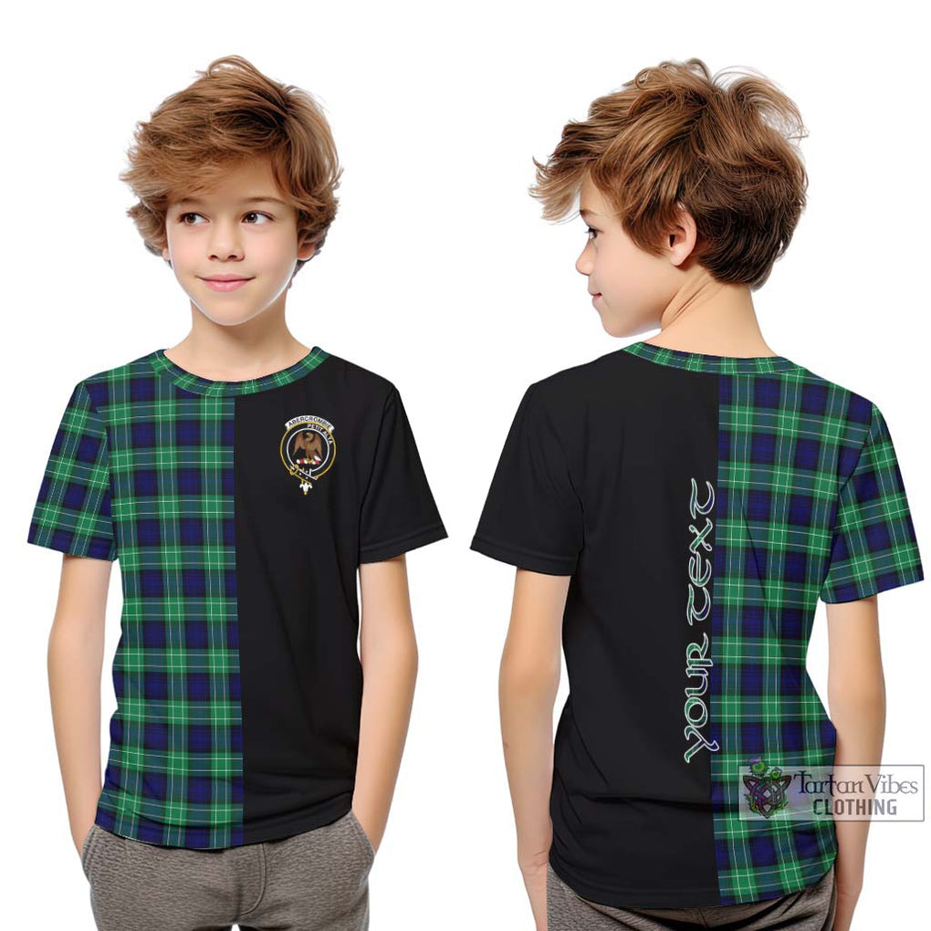 Abercrombie Tartan Kid T-Shirt with Family Crest and Half Of Me Style Youth XL Size14 - Tartanvibesclothing Shop