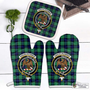 Abercrombie Tartan Combo Oven Mitt & Pot-Holder with Family Crest