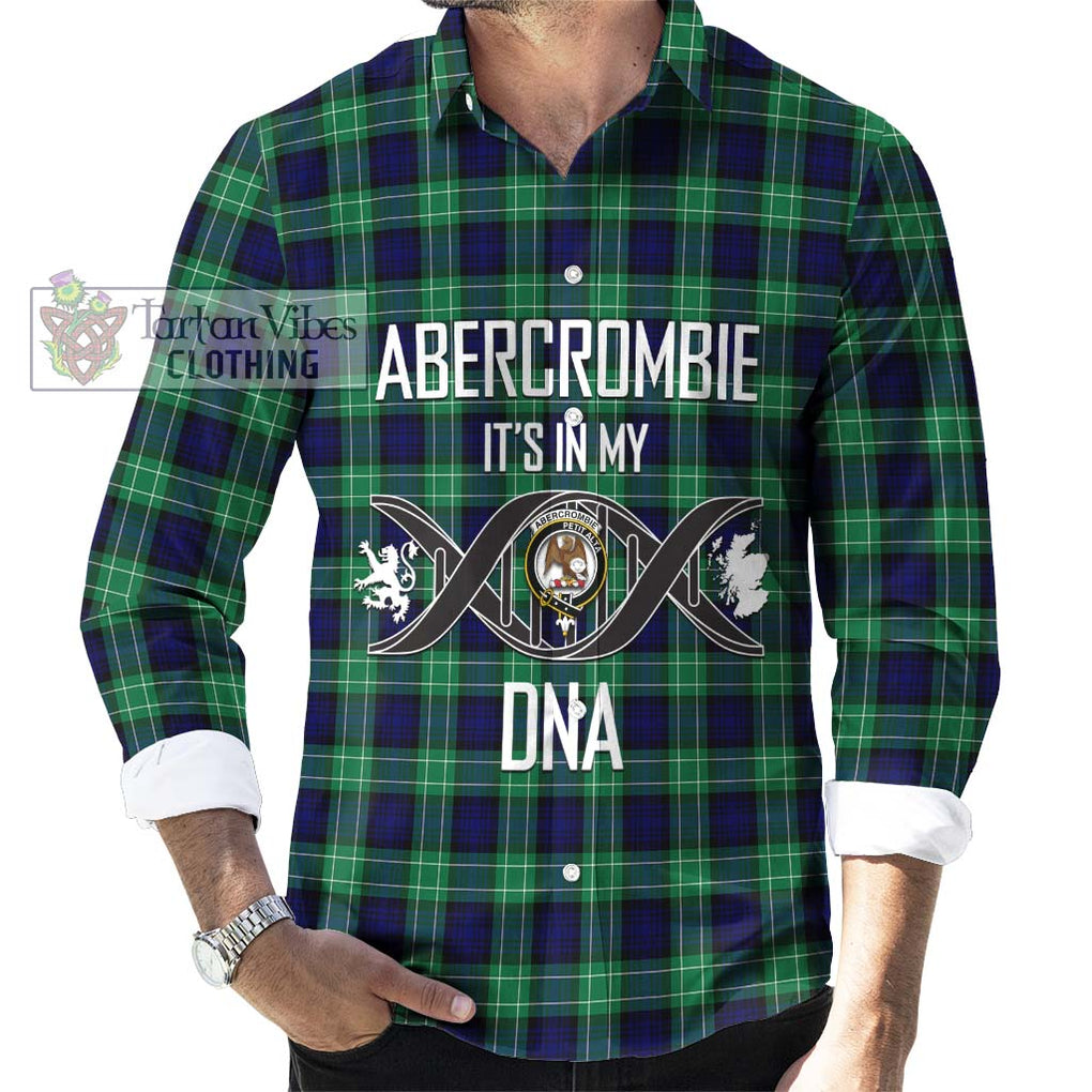 Abercrombie Tartan Long Sleeve Button Shirt with Family Crest DNA In Me Style Men's Shirt S - Tartanvibesclothing Shop