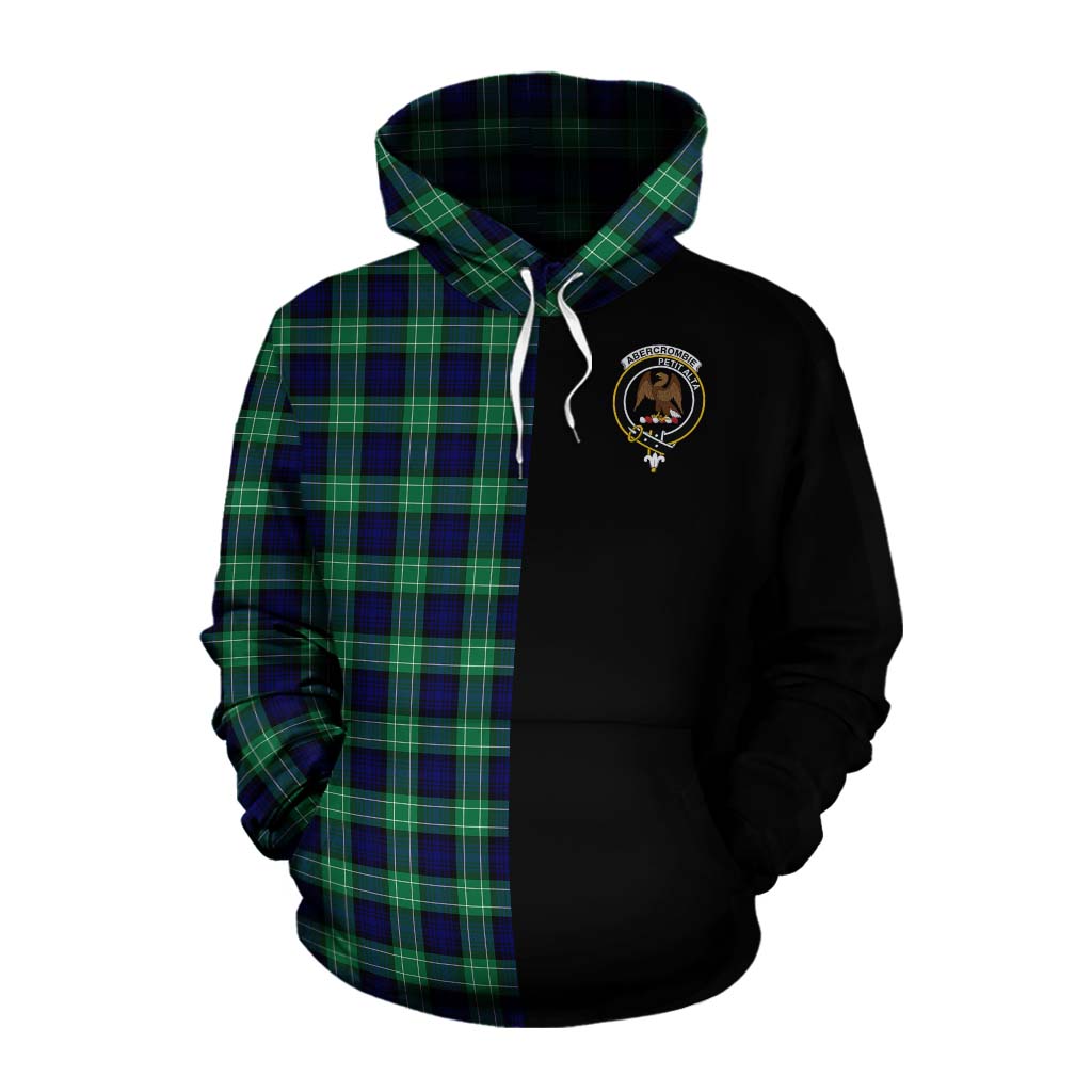 Tartan Vibes Clothing Abercrombie Tartan Cotton Hoodie with Family Crest and Half Of Me Style