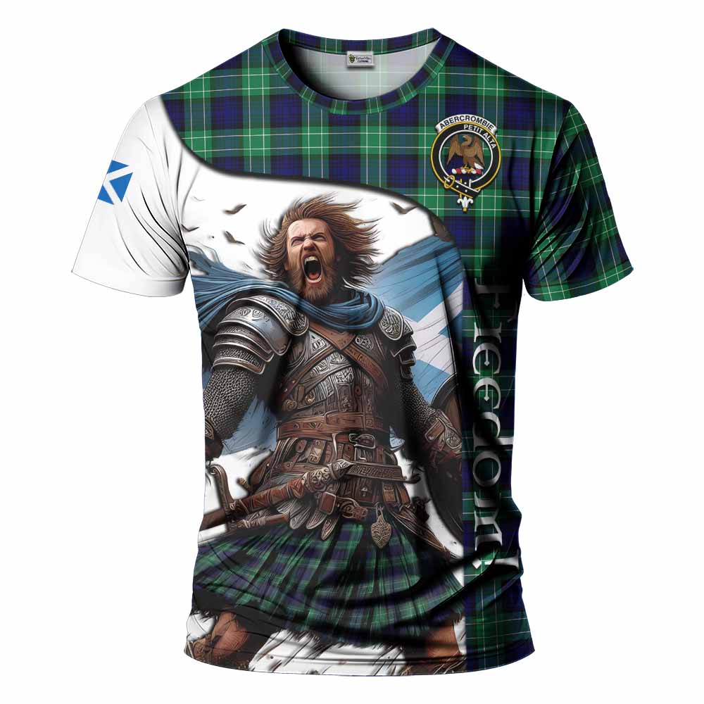 Abercrombie Crest Tartan T-Shirt Inspired by the Freedom of Scottish Warrior