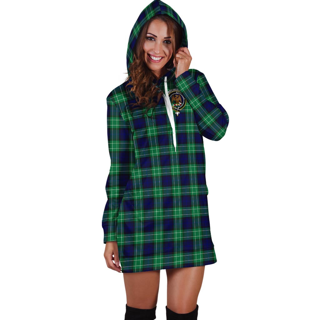 Abercrombie Tartan Hoodie Dress with Family Crest - Tartan Vibes Clothing