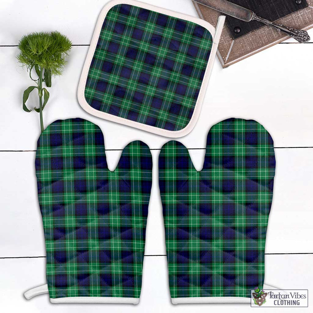 Abercrombie Tartan Combo Oven Mitt & Pot-Holder Combo 1 Oven Mitt & 1 Pot-Holder White - Tartan Vibes Clothing