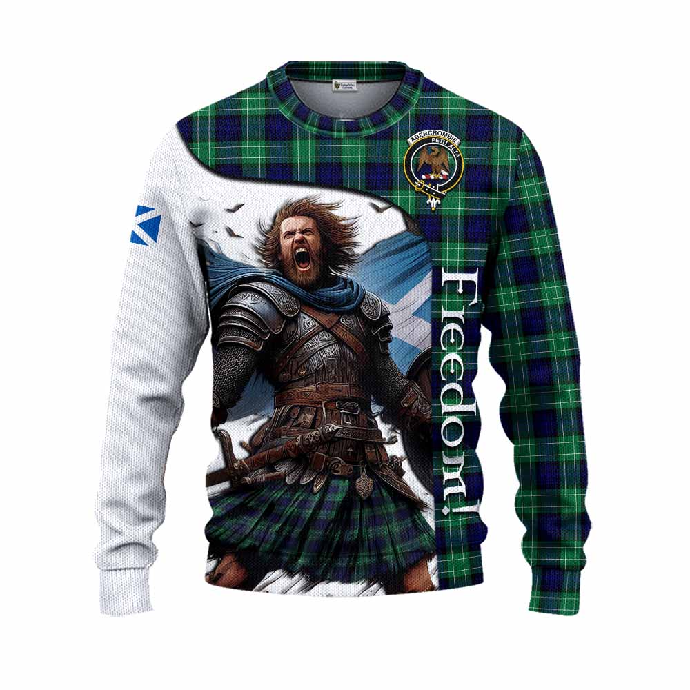 Tartan Vibes Clothing Abercrombie Crest Tartan Knitted Sweater Inspired by the Freedom of Scottish Warrior