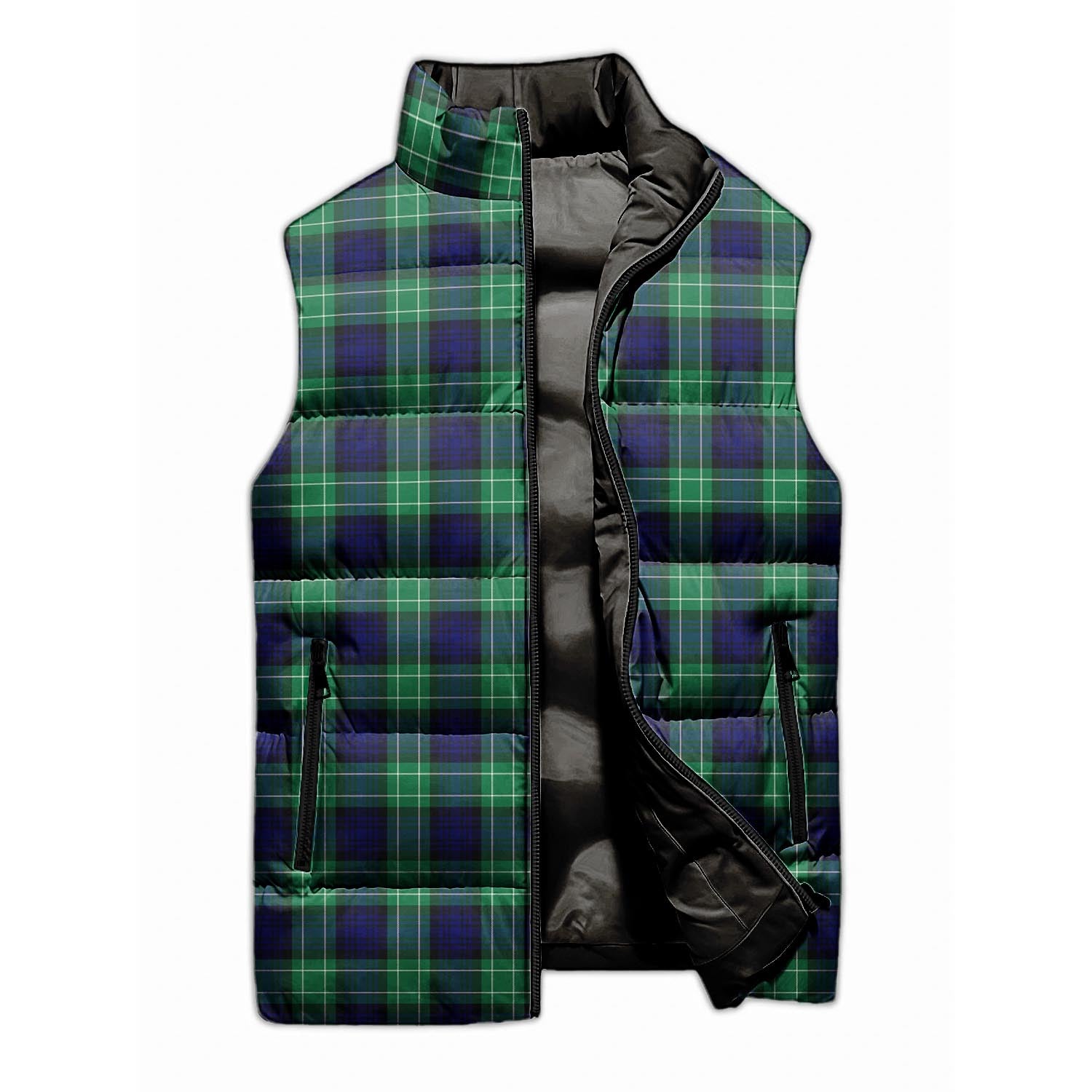 Abercrombie Tartan Sleeveless Puffer Jacket - Tartanvibesclothing