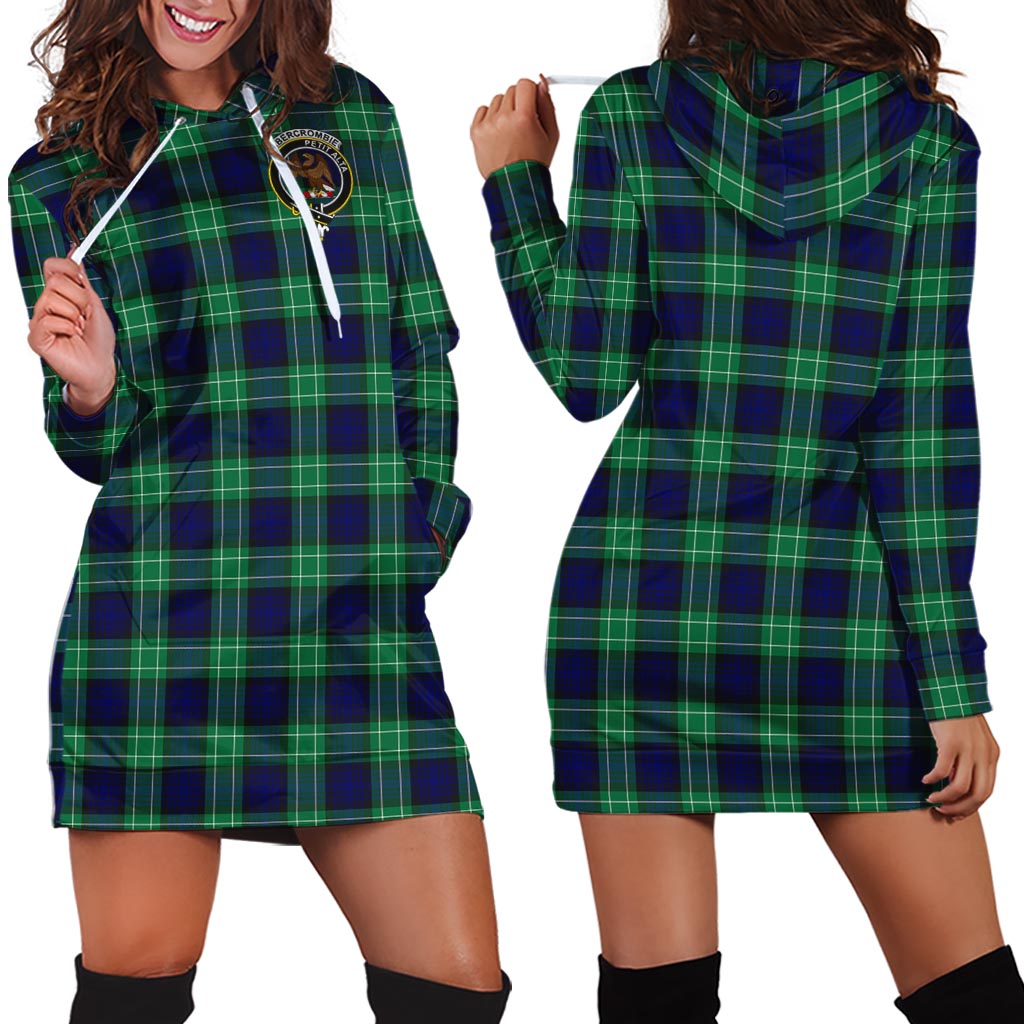 Abercrombie Tartan Hoodie Dress with Family Crest - Tartan Vibes Clothing