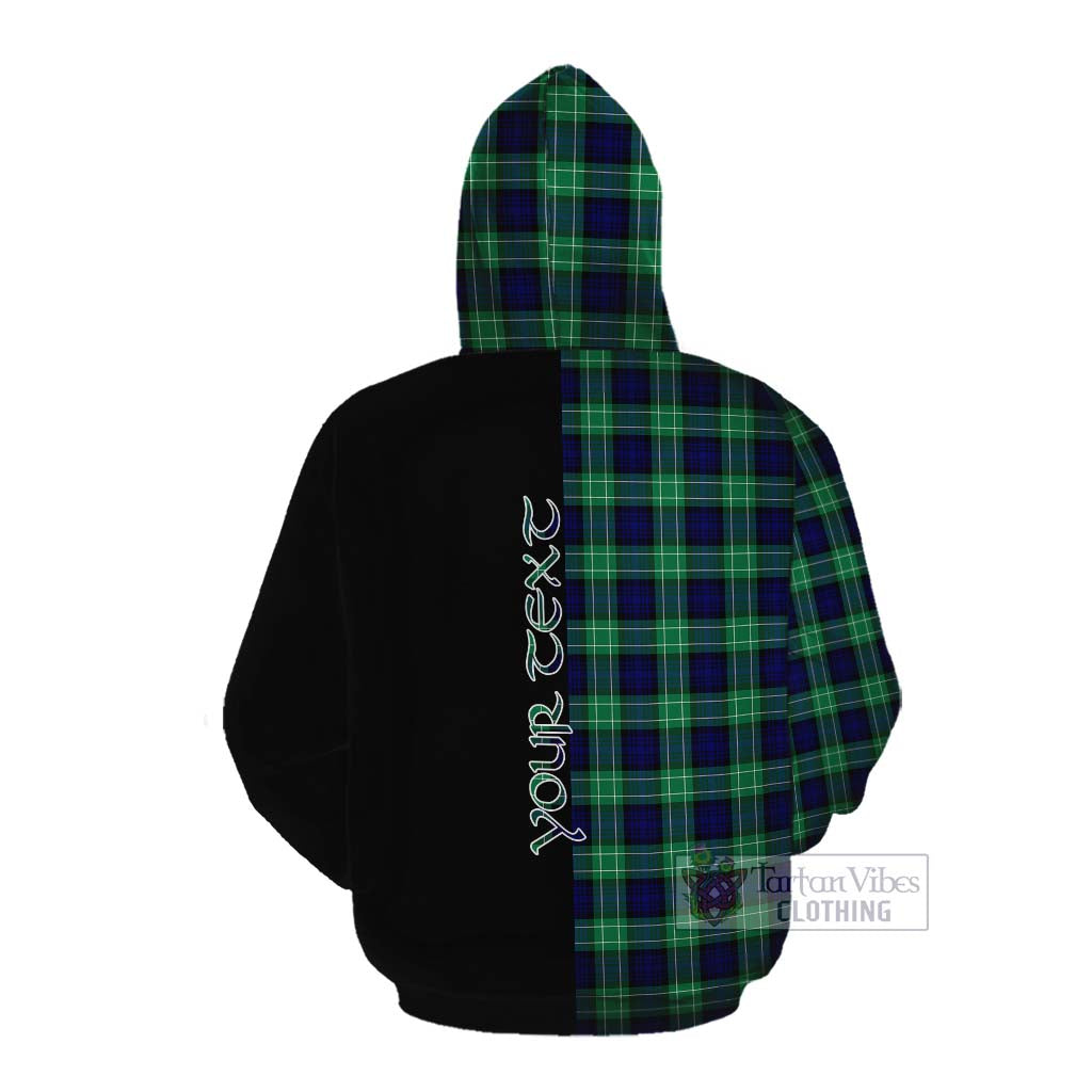 Tartan Vibes Clothing Abercrombie Tartan Cotton Hoodie with Family Crest and Half Of Me Style